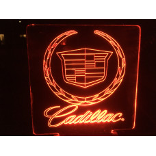 Cadillac-plexiglas Diodeskilt